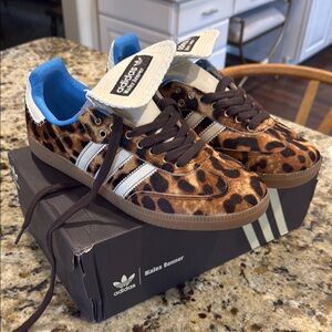 Adidas Wales Bonner Leopard Print Sneakers